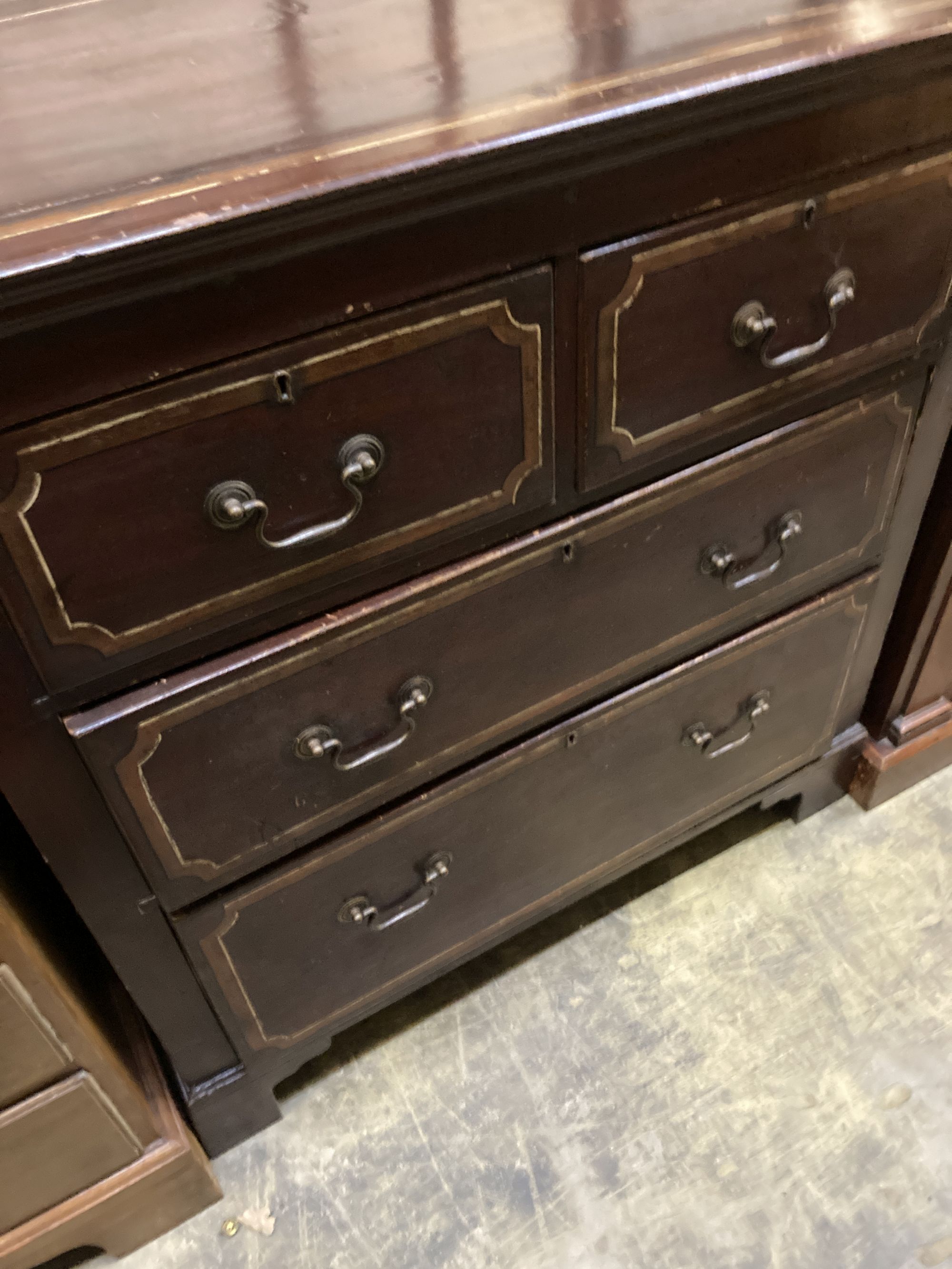 A Victorian painted pine chest of drawers, width 86cm, depth 44cm, height 92cm